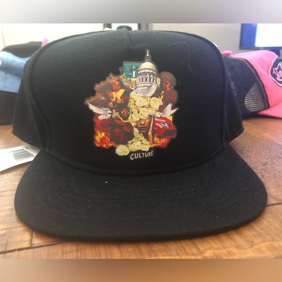NWT Yung Rich Nation Culture Collage Hat - Picture 1 of 3
